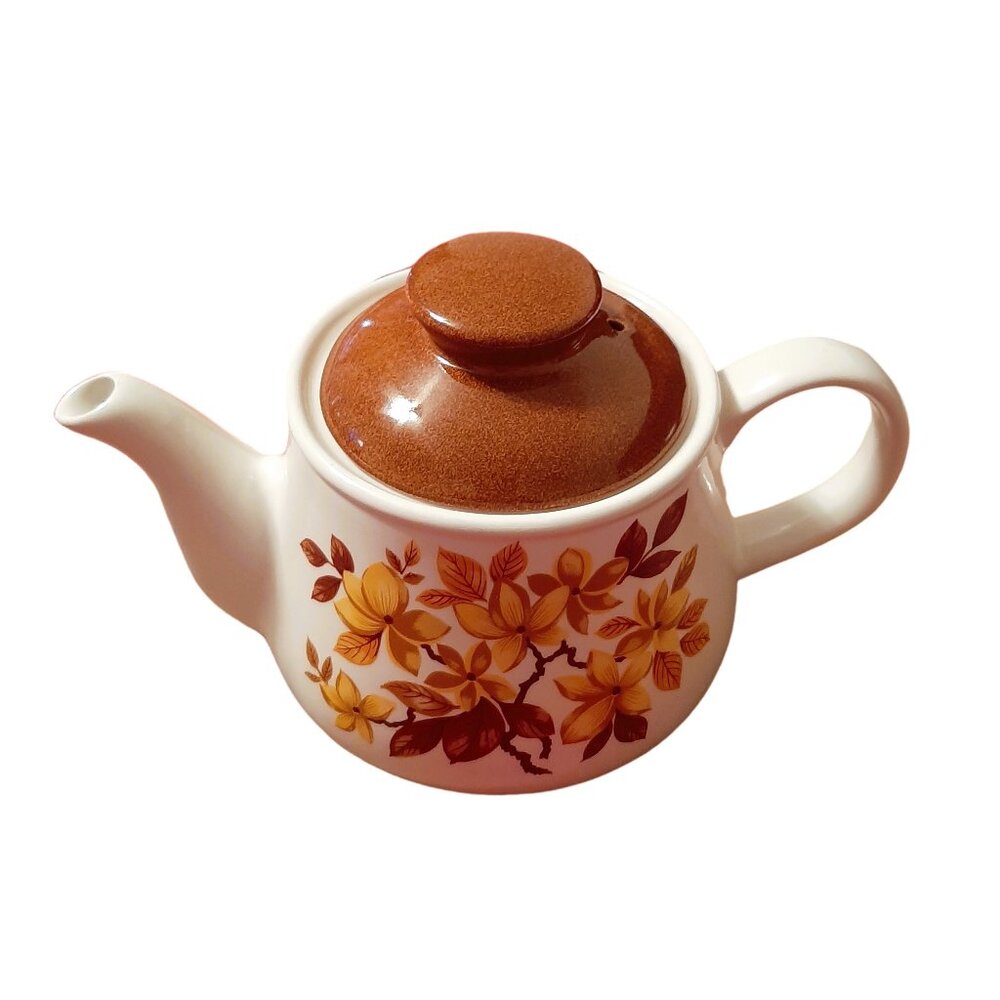 Vintage 1970 Sadler England Autumn Leaves Teapot